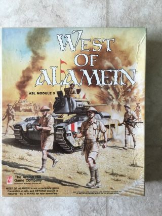 West Of Alamein,  Advanced Squad Leader Module 5,  Avalon Hill (missing Counters)