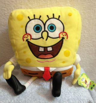 Nanco Spongebob Squarepants Plush Doll Toy 16” Large 2002 Rare With Tags Vntg