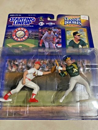 Starting Lineup 1999 Edition Doubles Mark Mcgwire Cardinals A’s Figures Nib