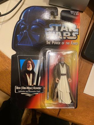 1995 Hasbro Star Wars Power Of The Force 3.  75 " Ben (obi - Wan) Kenobi
