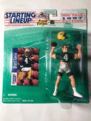 Green Bay Packers - Brett Favre - 1997 starting lineup action figure MOC (pair) 3