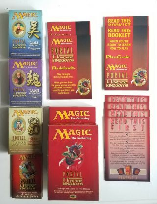 Magic The Gathering - Portal Three Kingdoms English Empty Deck Boxes Pk3 Nm