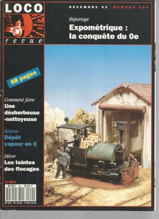 Loco Revue N°554 Reseau : Depot Vapeur En O / Faire Une Desherbeuse - Nettoyeuse