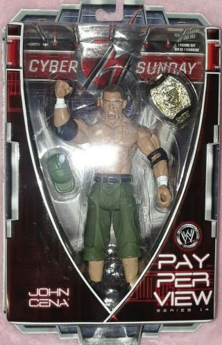 John Cena Wwe Wrestling Cyber Sunday 2007 Pay Per View Action Figure Series 14