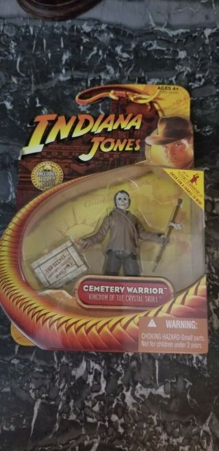 Indiana Jones Cemetery Warrior Kingdom Of The Crystal Skull 3.  75 " N.  I.  B