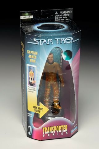 Playmates Toys Star Trek Captain James Kirk Transporter Series Mib Action Figure