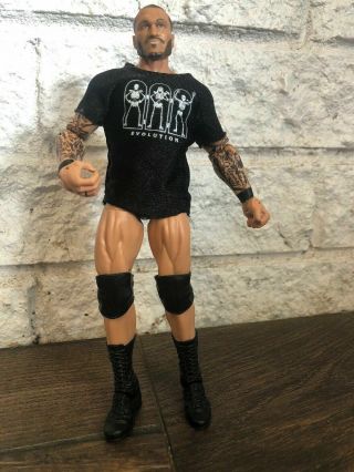 Wwe Mattel Elite Wrestling Figure Randy Orton 35 Evolution Shirt Accessory