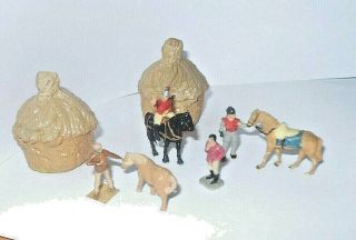 Layout Diorama,  Village Gymkana Field Scene With Haystacks