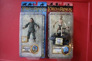 Gollum W/electronic Sound Base & Smeagol Stoor Fisherman,  Lord Of The Rings
