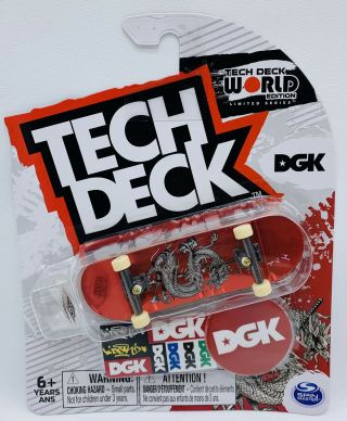Tech Deck World Edition 2020 Dgk Ultra Rare Limited Series Red Dragon