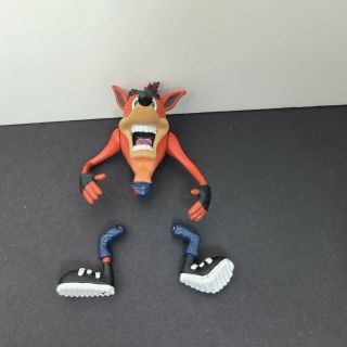 Crash Bandicoot Jetboard Action Figure Toy 1998 Resaurus Series 1 Broken Legs