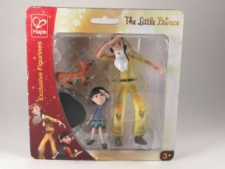 Hape The Little Prince Movie Action Figure 824764 The Aviator Little Girl & Fox