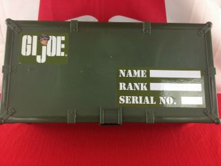 1964 - Gi Joe Canada - 2019 Gi Joe Plastic Green Foot Locker With Tray
