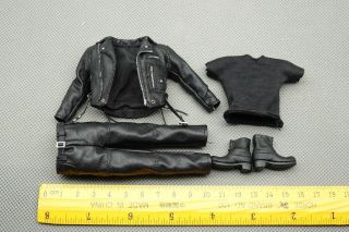 Great Twins 1/12 Terminator 2 Judgment Day T - 800 Arnold Coat Pants Shoes