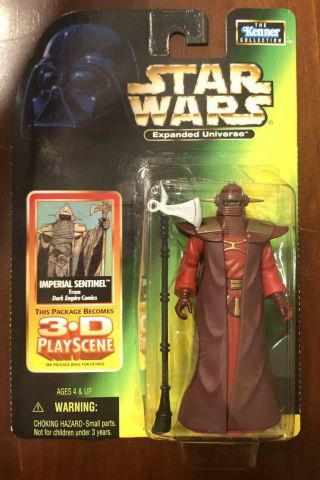 Star Wars Dark Empire Expanded Universe Imperial Sentinel 1998 Moc 3.  75”