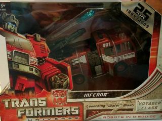 Transformers 2009 Universe 25th Anniversary Voyager Class Autobot Inferno
