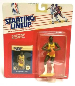 1988 Starting Lineup Magic Johnson Action Figure - Nba Lakers - Nos