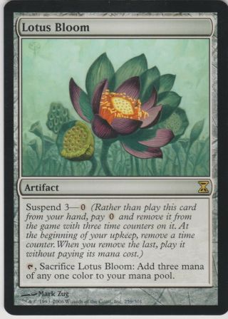 Mtg 1x Lotus Bloom X1 Time Spiral Magic Sp/nm (4 Available)
