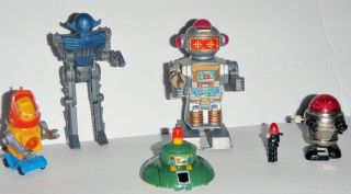 1984 Hasbro Takara G1 Transformers Saucer,  Vintage 1977 Tomy Mini Windup Robot