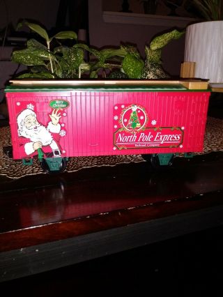 Freight Car With Santa Claus From The North Pole Express Christmas Train G Scale