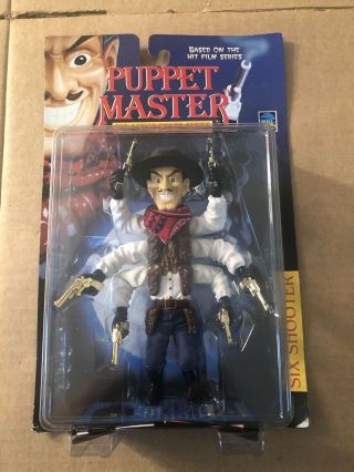 Puppet Master Six Shooter Gold Guns Variant Red Scarf Full Moon Toys Carded