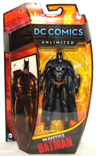 Injustice Batman Dc Comics Unlimited 6 " Action Figure Mattel Justice League