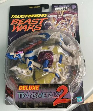 Hasbro Transformers 1998 Transmetals 2 Beast Wars Deluxe Class Dinobot