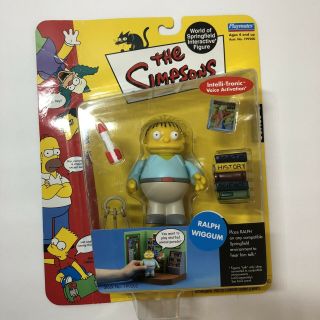 The Simpsons World Of Springfield Ralph Wiggum Figure Playmates 2001