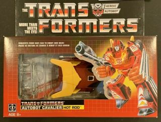 Factory Hasbro Transformers Hot Rod Autobot G1 Reissue Fast