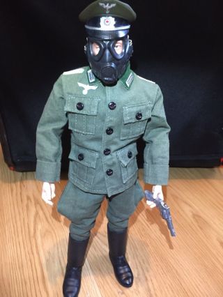 Vintage 1964 Gi Joe Action Soldier Brown Hair Scar Face Usa Authentic