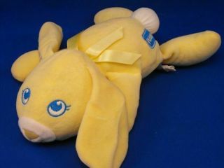 Playskool My Very Soft Bunny Rabbit Yellow White Lying Down 1995