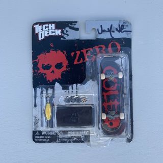 Zero Chris Cole ‘blood’ Tech Deck Signed By Jamie Thomas