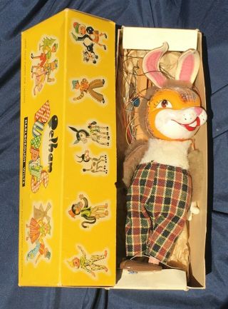 Pelham Puppet/marlborough Wilts/standard Puppet Rabbit/1963 With Tag