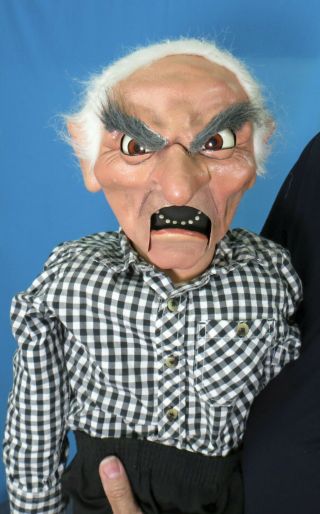 Professional Ventriloquist Dummy/Puppet from Dan Payes Mr Fleuger ' s Rare Old Man 3