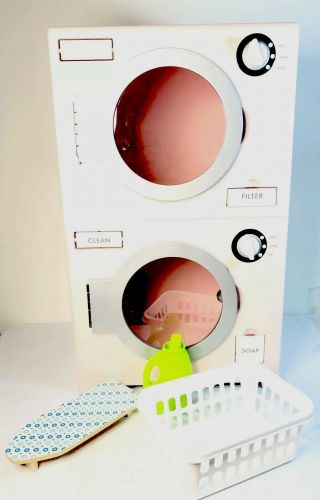 Rare Pottery Barn Kids Pbk Pink Washer Dryer Combo Retro Wooden Pre Owned