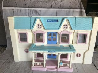 1993 Vintage Fisher - Price Doll House 6364 With Family And Accessories READ DESCR 2