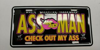 Vintage Wwe Wwf Assman Billy Gunn License Plate B3