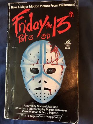 Friday The 13th Part 3 Iii 3d Novel Jason Voorhees