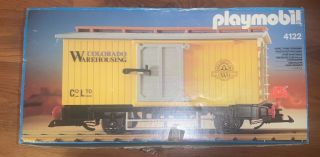 Playmobil Western Train Car Lgb G Scale 4122 Colorado Warehousing A,