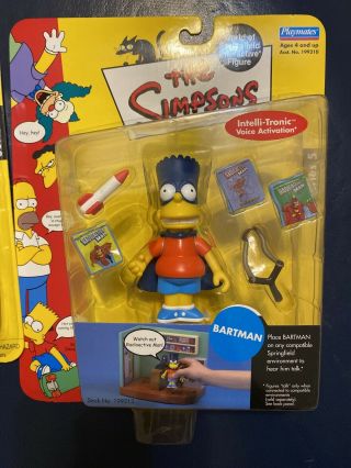 The Simpsons Series 5 Intelli - Tronic Voice Activation Bartman Action Figure