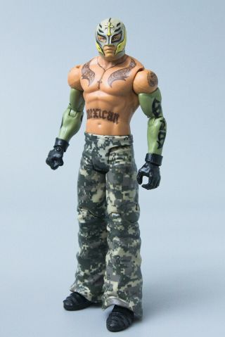 2012 Mattel Wwe Tribute To The Troops Rey Mysterio Wrestling Figure | Camouflage