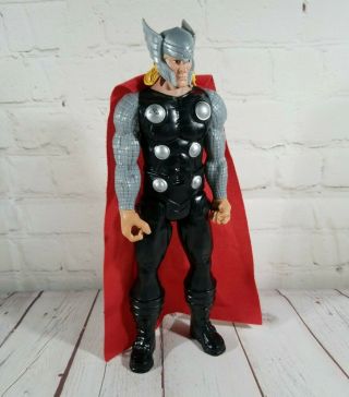 2013 Marvel Avengers Titan Hero Series Thor 12 Inch Action Figure Cape No Hammer