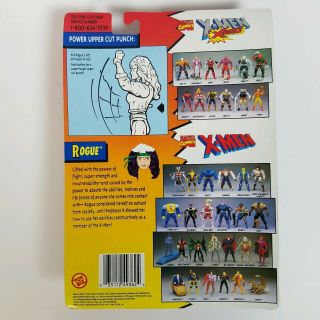 3 1994 X - Men/Force Senyaka Rogue Killspree Toy Biz Action Figures MOC 3