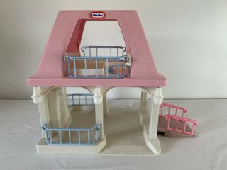 Vintage Little Tikes Grandma’s House Pink Roof Dollhouse Grandparent’s Cottage