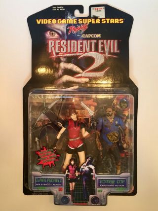 Toy Biz 1998 Resident Evil 2 Claire Redfield W Zombie Cop Vintage