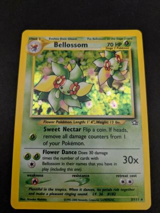 Pokémon Tcg Bellossom 3/111 - Holo Neo Genesis Pokemon Card Nm