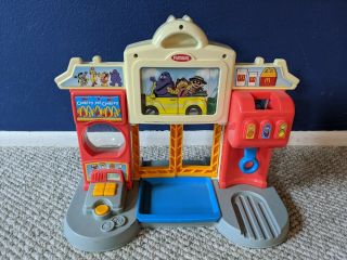 Vintage Playskool McDonald ' s Electronic Happy Meal Drive Thru Playset 1999 3