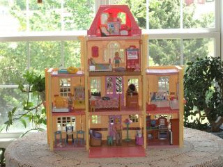 Fisher Price Loving Family Twin Time Dollhouse w/ Dolls Furniture Camper 2