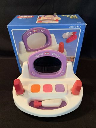Vintage 1993 Little Tikes Toy Beauty Care Set 4382 Makeup Complete Box
