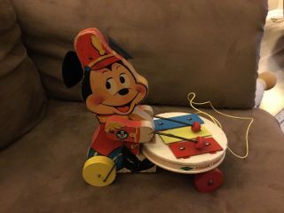 Fisher Price Mickey Mouse 714 Pull Toy.